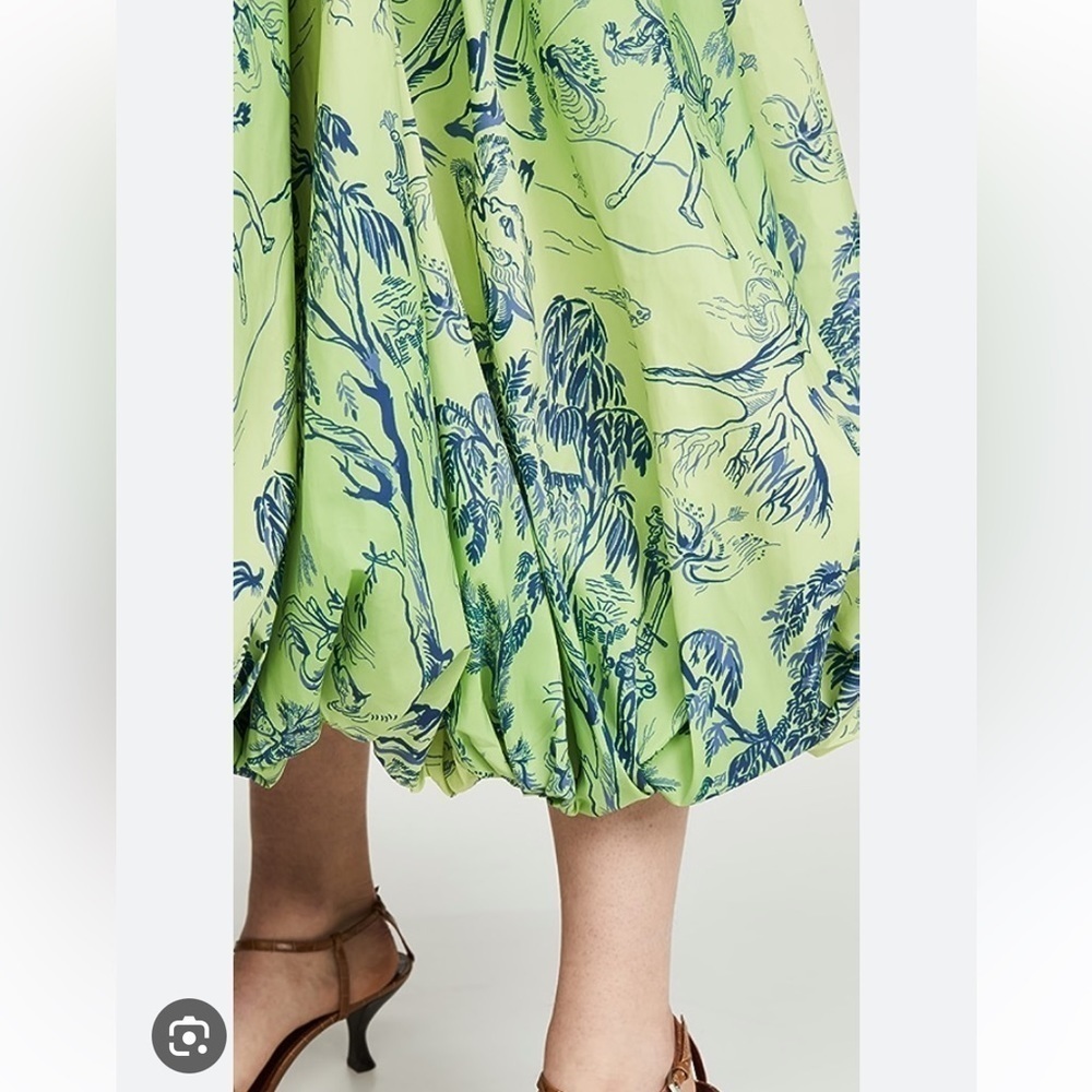 STAUD Papillion Dress in Feather Tree Green New with Tags! - Picture 7 of 7